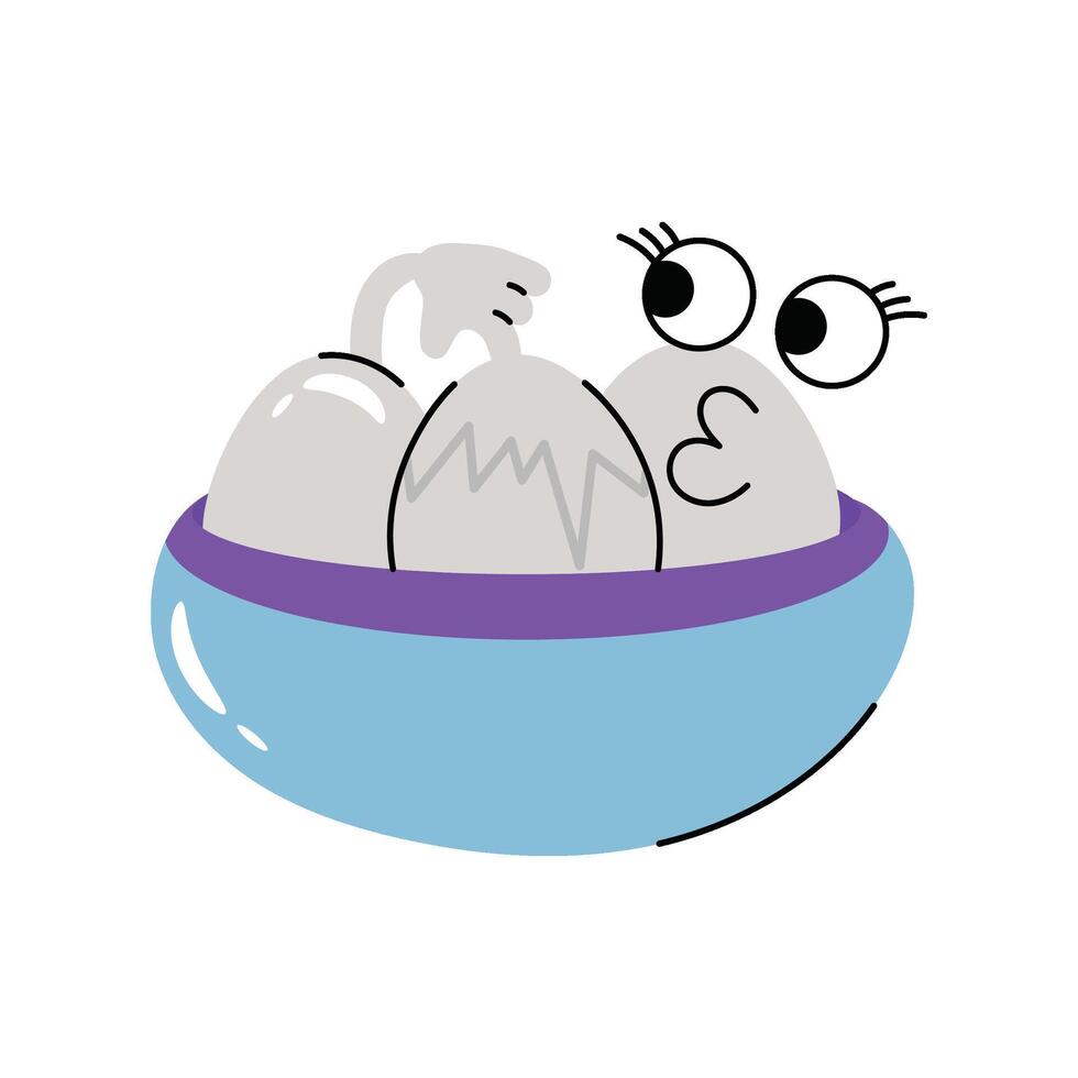 Eggs Sticker. Eps 10 file vector