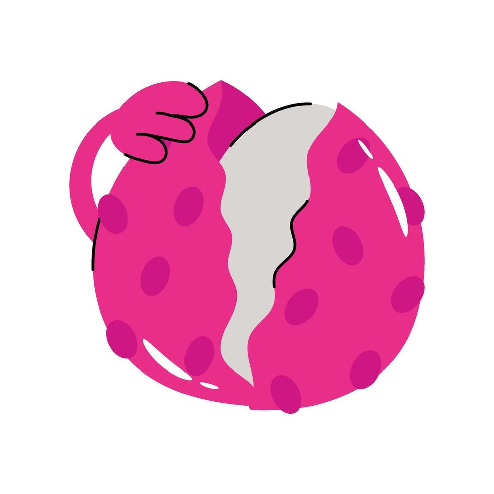 Leechi Sticker. Eps 10 file vector