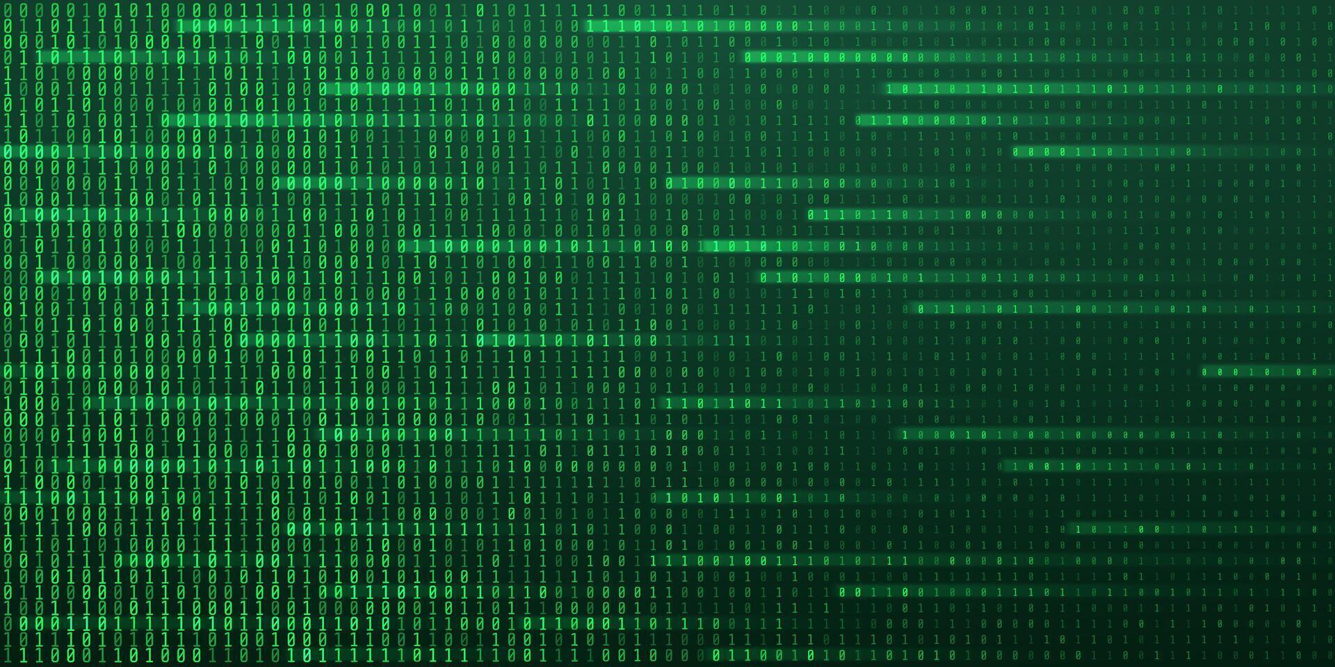 Digital data technology concept. Green futuristic cyberspace vector