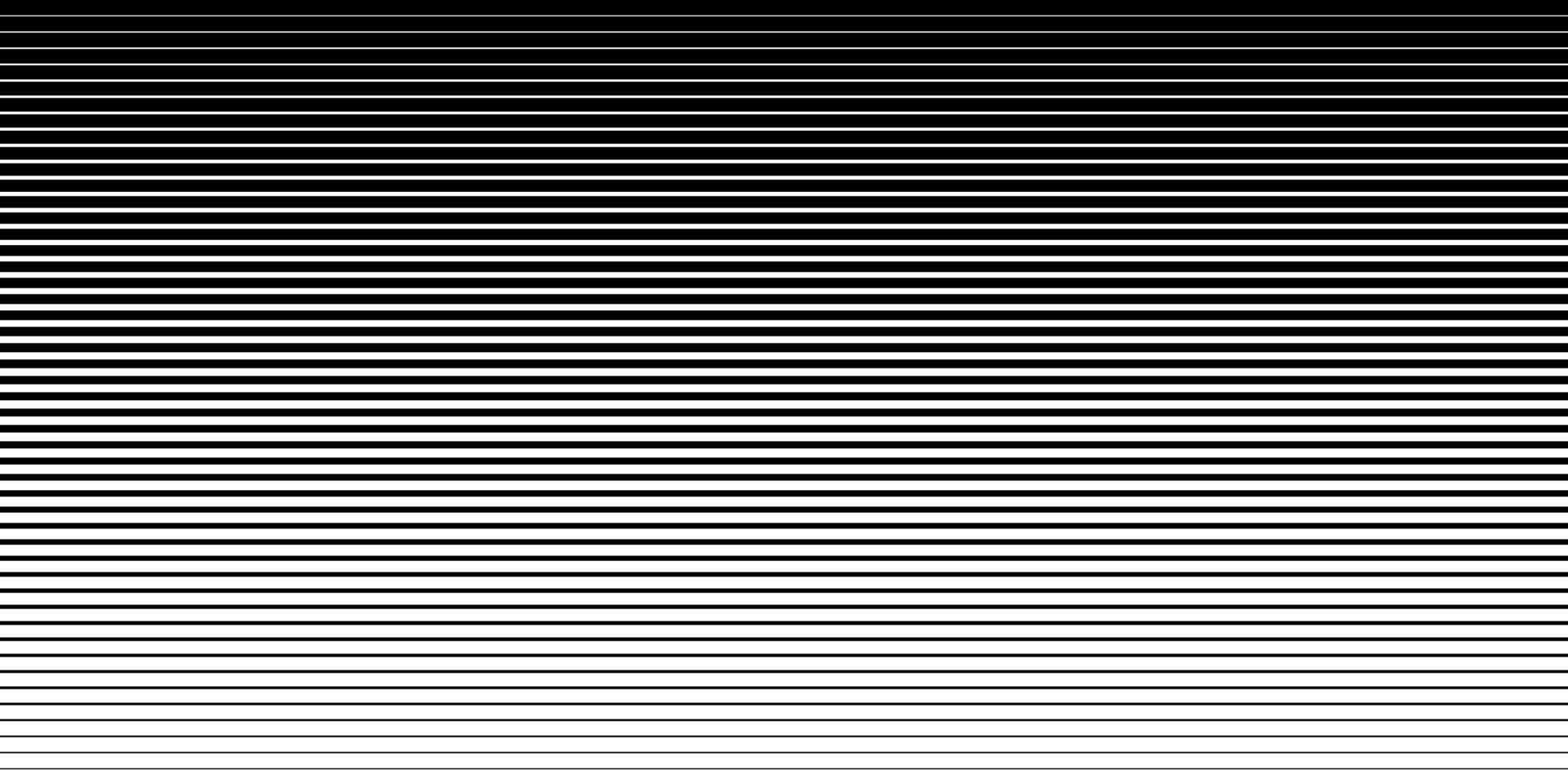 Horizontal speed line halftone pattern thick to thin. illustration vector