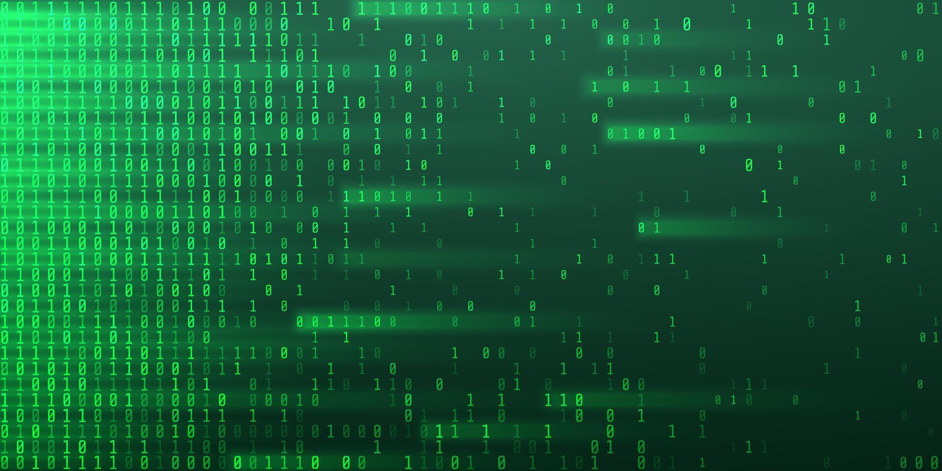 Digital technology concept. Green futuristic cyberspace. illustration vector