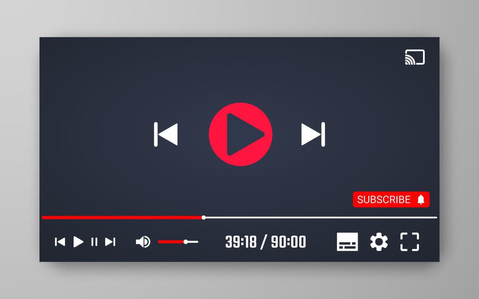 player template web or mobile apps. illustration vector