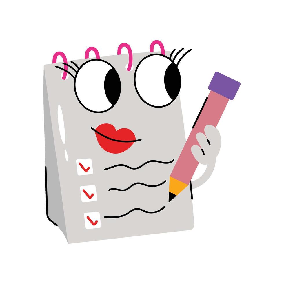 Schedule Sticker. Eps 10 file vector