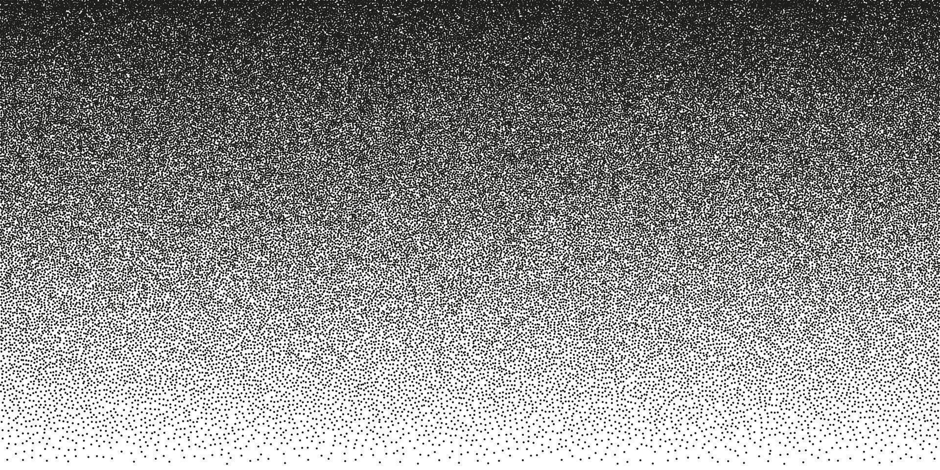 Black Halftone Dots Gradient Texture Background, Abstract Grunge Retro Style Design Element for Posters, Flyers, and Creative Projects. Illustration vector