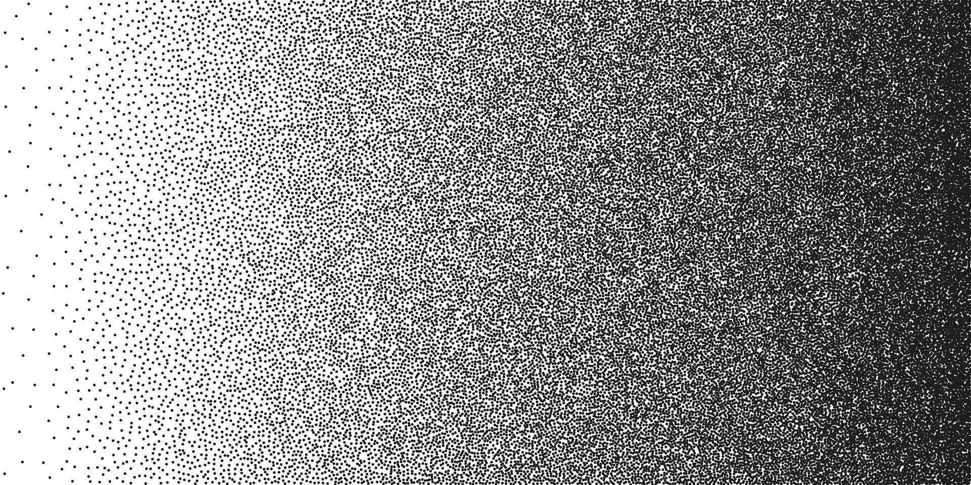 Halftone Dot Texture with Grunge Gradient Effect for Modern Graphic Design, Retro Posters, and Vintage Backgrounds. Abstract Black and White Style. High-Quality Illustration vector