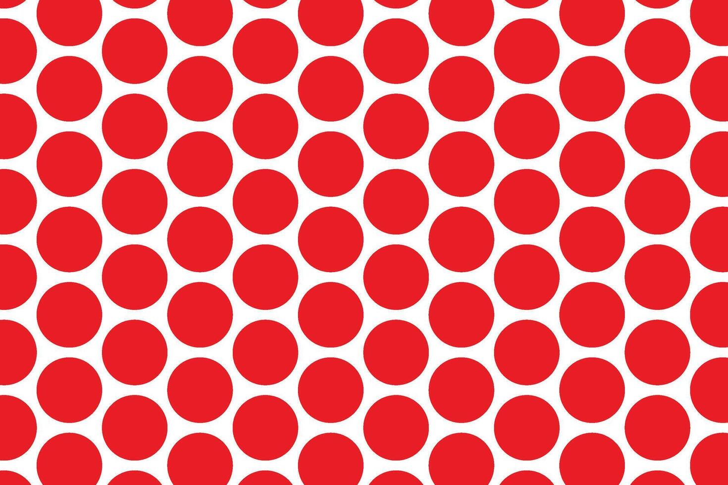 pattern, a seamless arrangement of bright red polka dots on a white background, creating a bold, playful, and eye-catching retro-inspired design perfect for fashion or decoration. vector