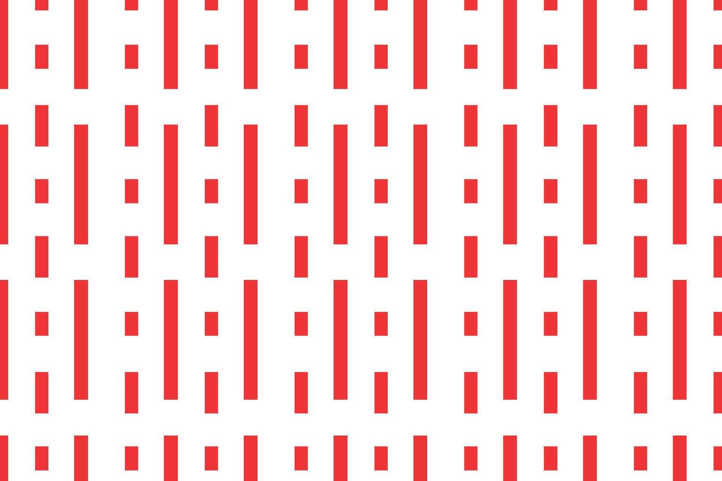a bold red vertical pattern of varying bar lengths and spacing on a clean white background. It's ideal for modern prints, graphic designs, and minimalist projects. vector