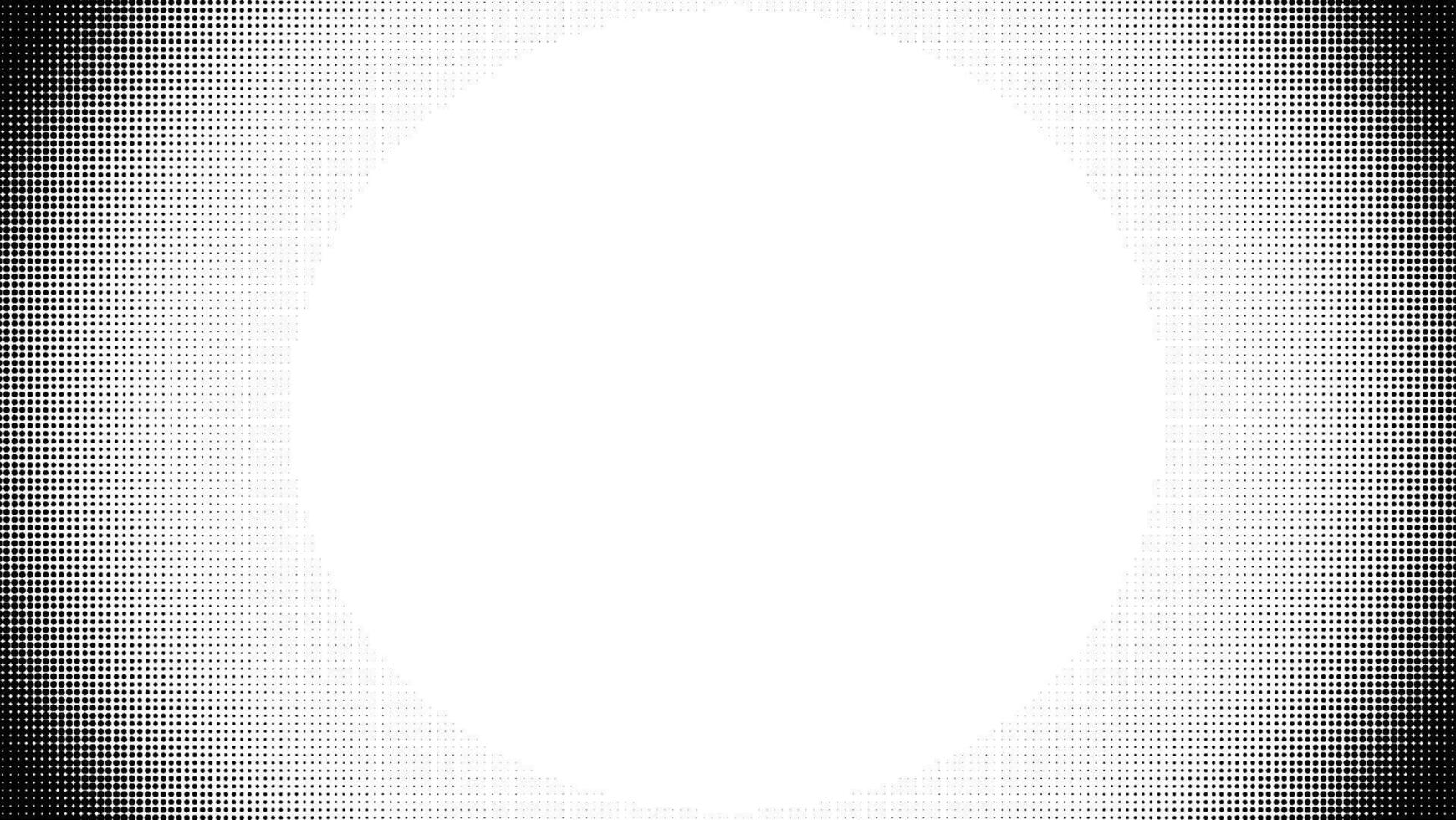 Halftone white dot corner pattern background. Comic black graphic art frame gradient circle fade texture. Border pop overlay with an abstract mesh design with a round polkadot effect. vector