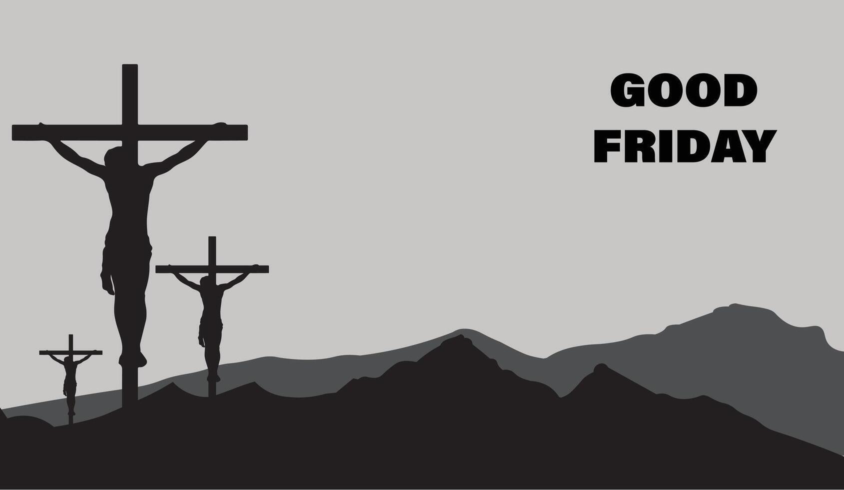 good friday background with jesus vector