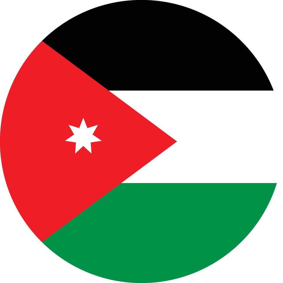 the flag of jordan vector
