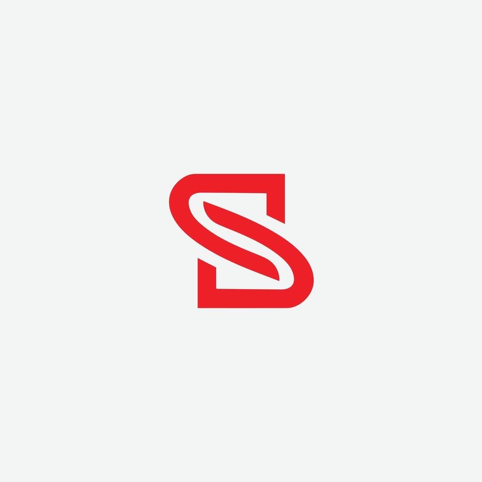 DS DSS Letter Initial Logo Design Illustration. DS DSS elegant and Professional icon design vector