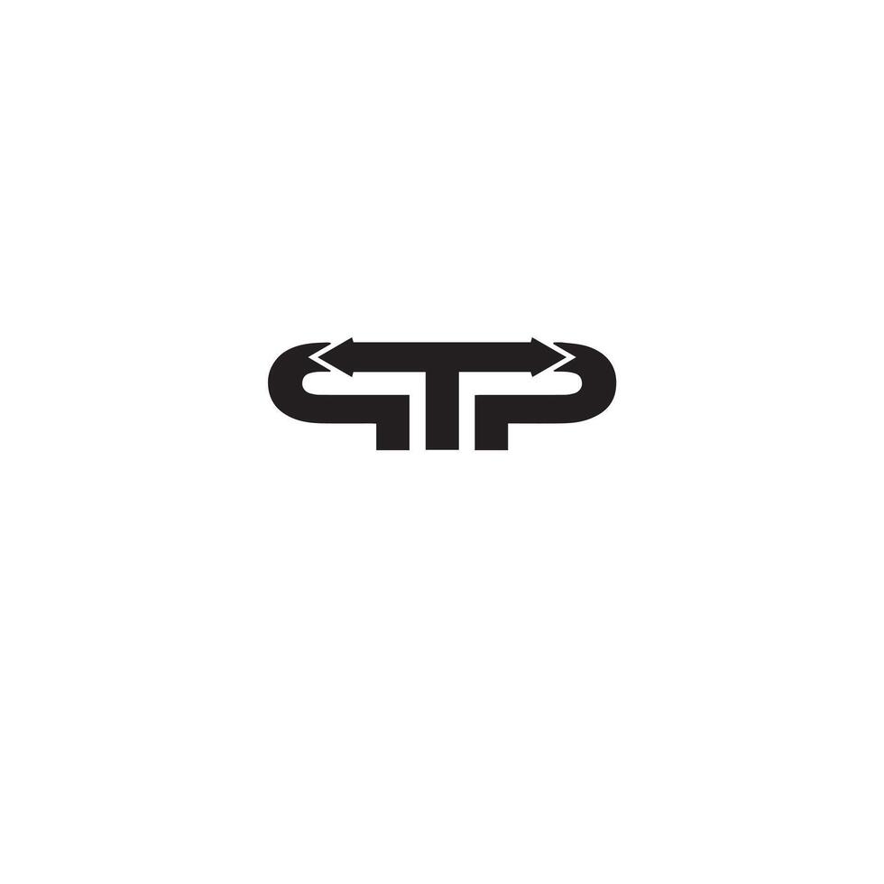 TPP Letter Initial Logo Design . TPP elegant and Professional icon design vector