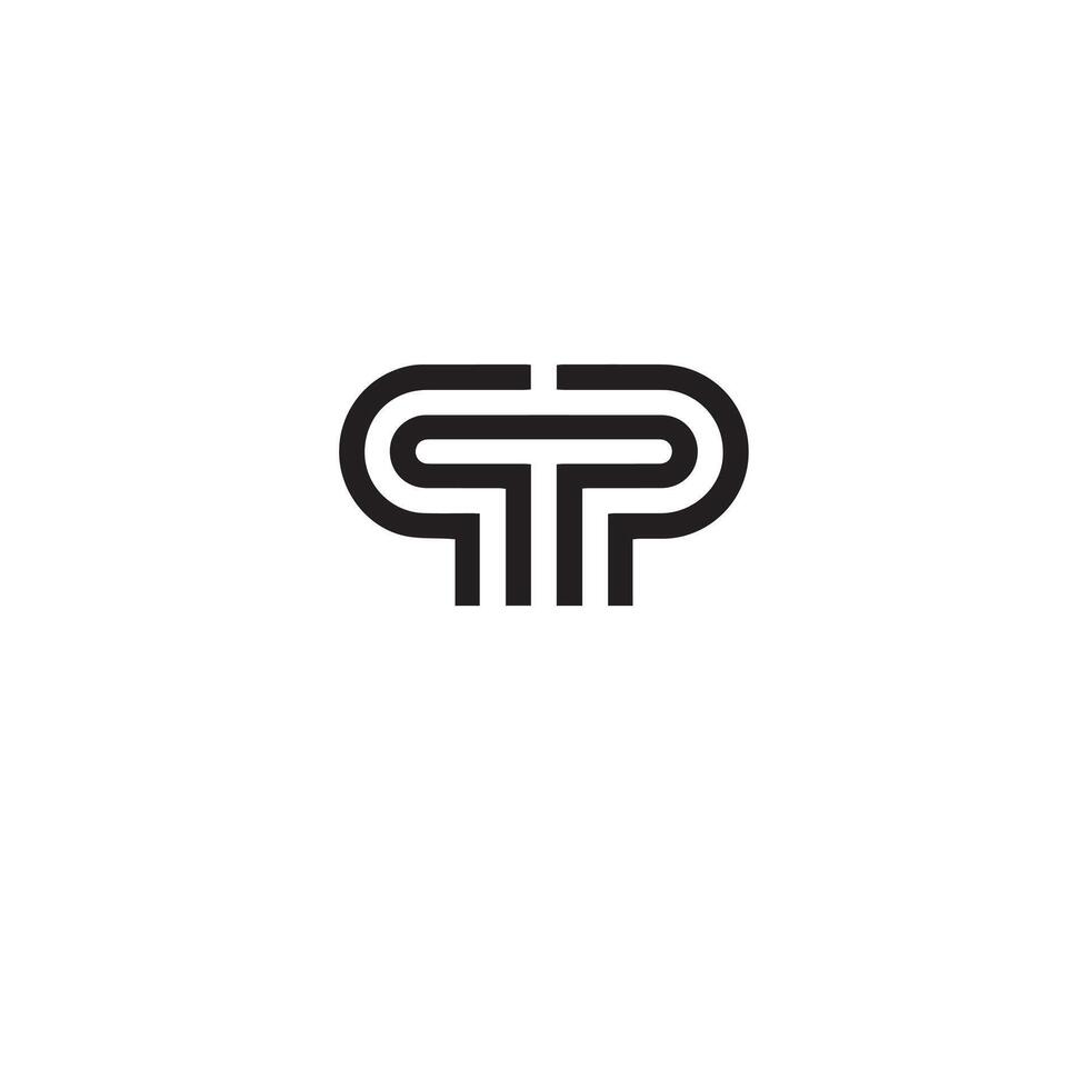 TPP Letter monogram Logo Design Illustration. TPP elegant and Professional icon design vector
