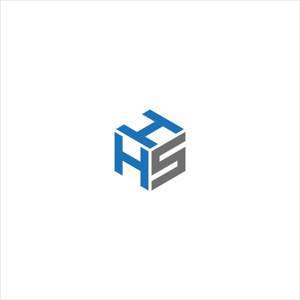 HHS Letter monogram Initial Unique modern flat abstract logo design. HHS elegant and Professional icon design vector