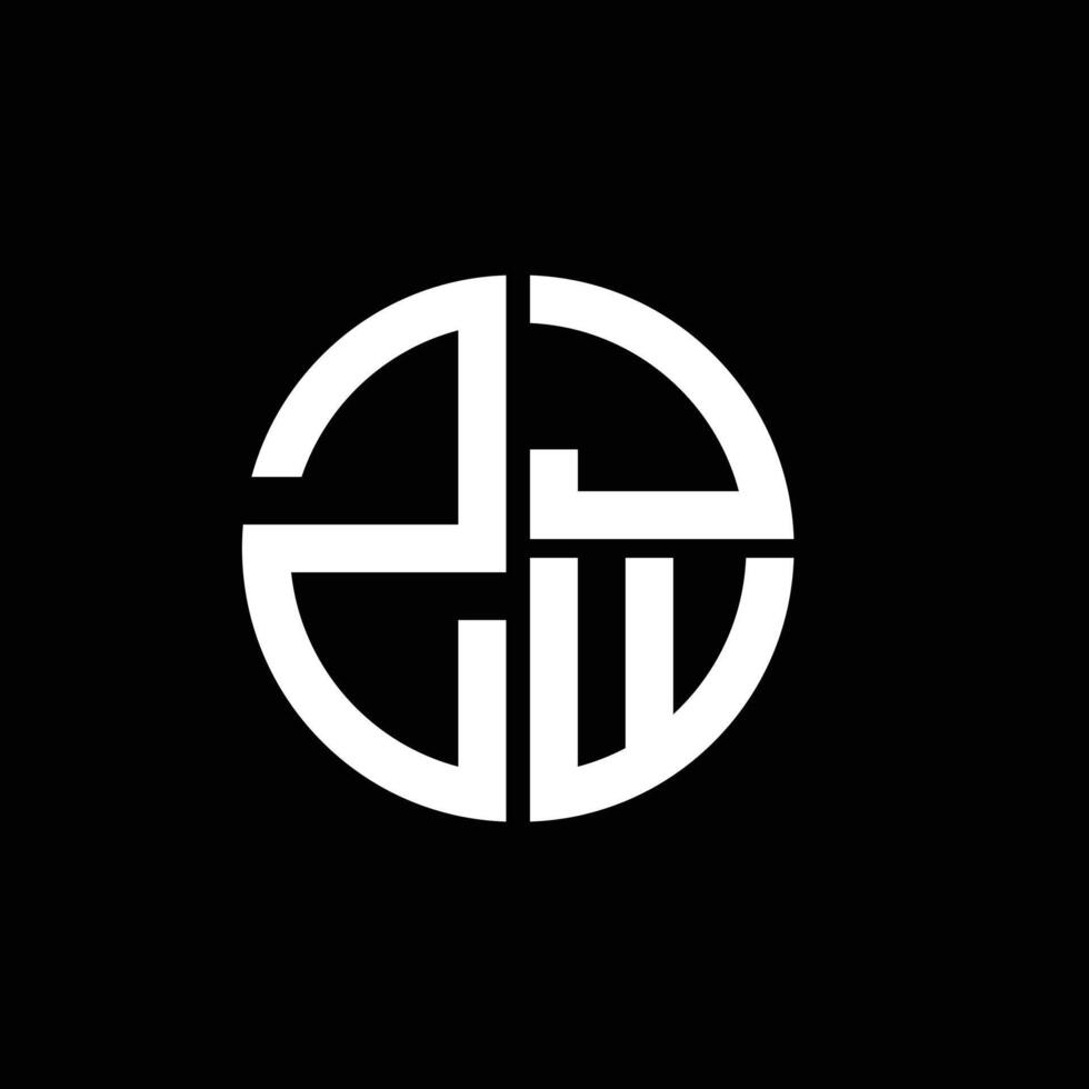 ZJW logo ZJW icon ZJW ZJW monogram ZJWletter ZJWminimalist ZJWtriangle ZJWflat Unique modern flat abstract logo design. vector