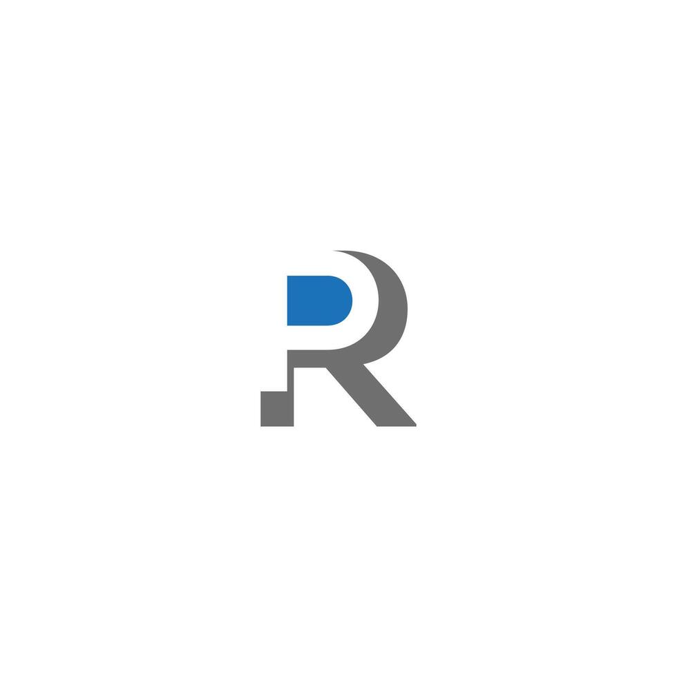 PR Letter Initial Unique modern flat abstract logo design. PR elegant and Professional icon design vector