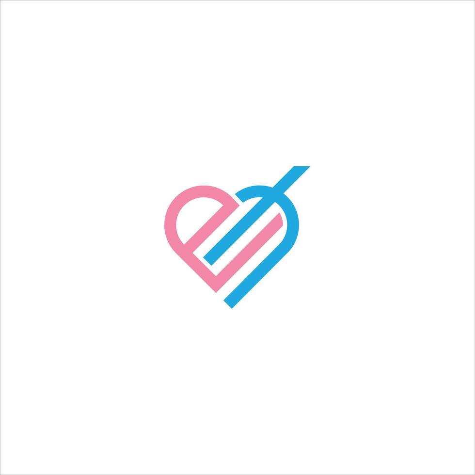 EH monogram Initial Unique modern flat abstract logo design. EH elegant and Professional icon design vector