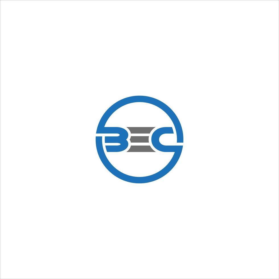 BEC Letter monogram Initial Unique modern flat abstract logo design. BEC elegant and Professional icon design vector