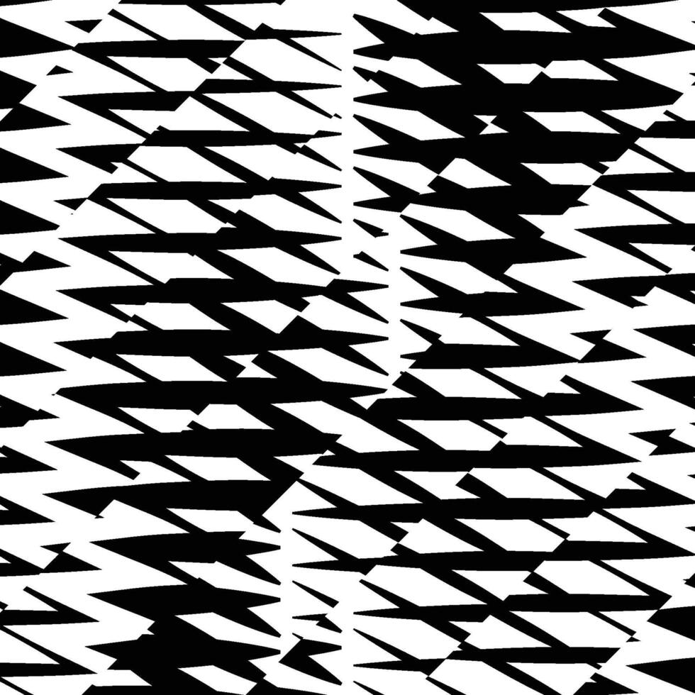 abstract geometric line, shape, asymmetry, seamless pattern design, isolated on white for printing, effect vector
