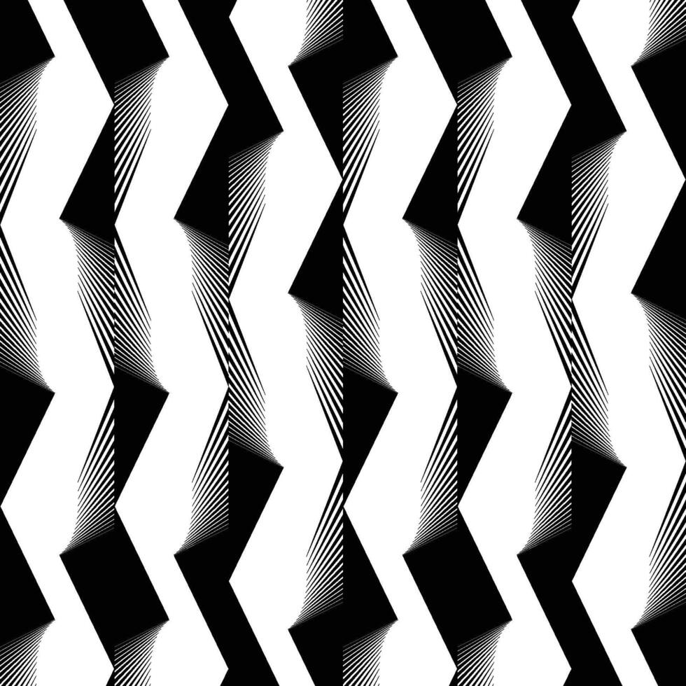 abstract geometric line, shape, asymmetry, seamless pattern design, isolated on white for printing, effect design vector