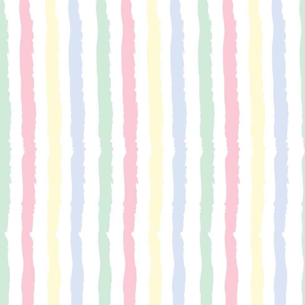 Seamless pattern with vertical stripes in soft pastel colors. illustration vector