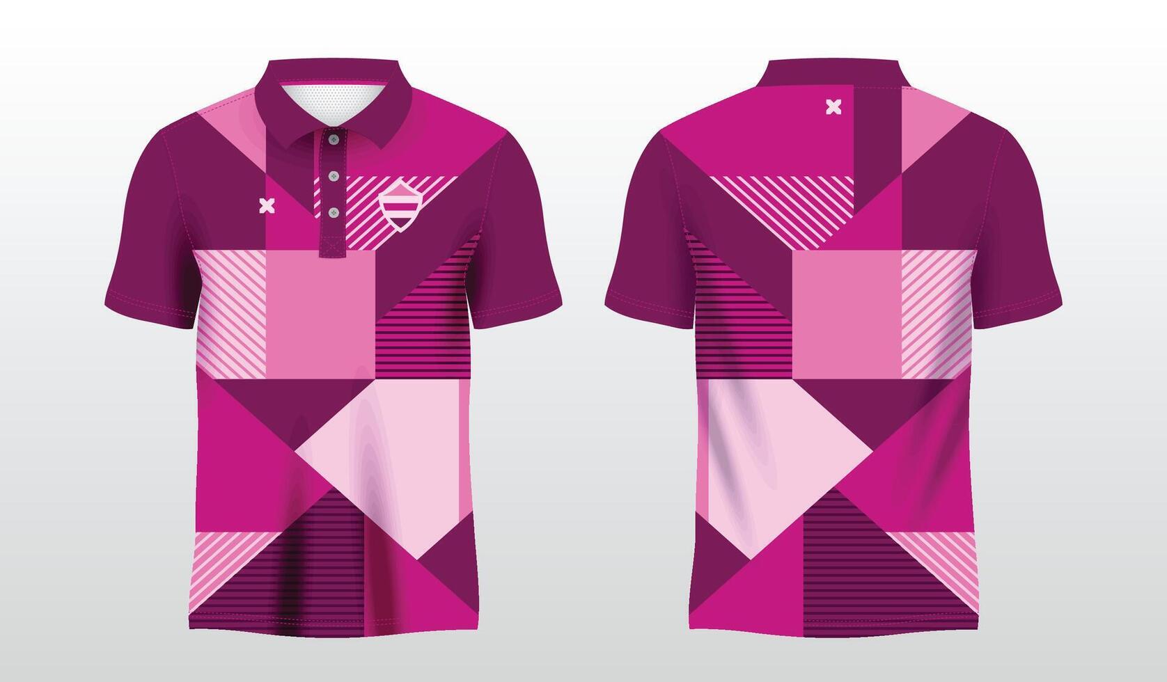 pink and purple abstract background polo sport shirt sublimation jersey template vector