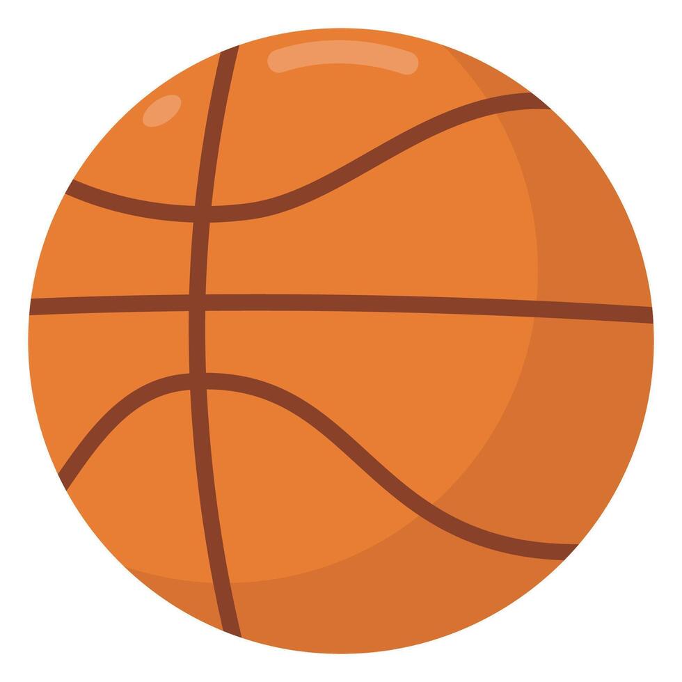 Basketball illustration icon isolated on white background. vector