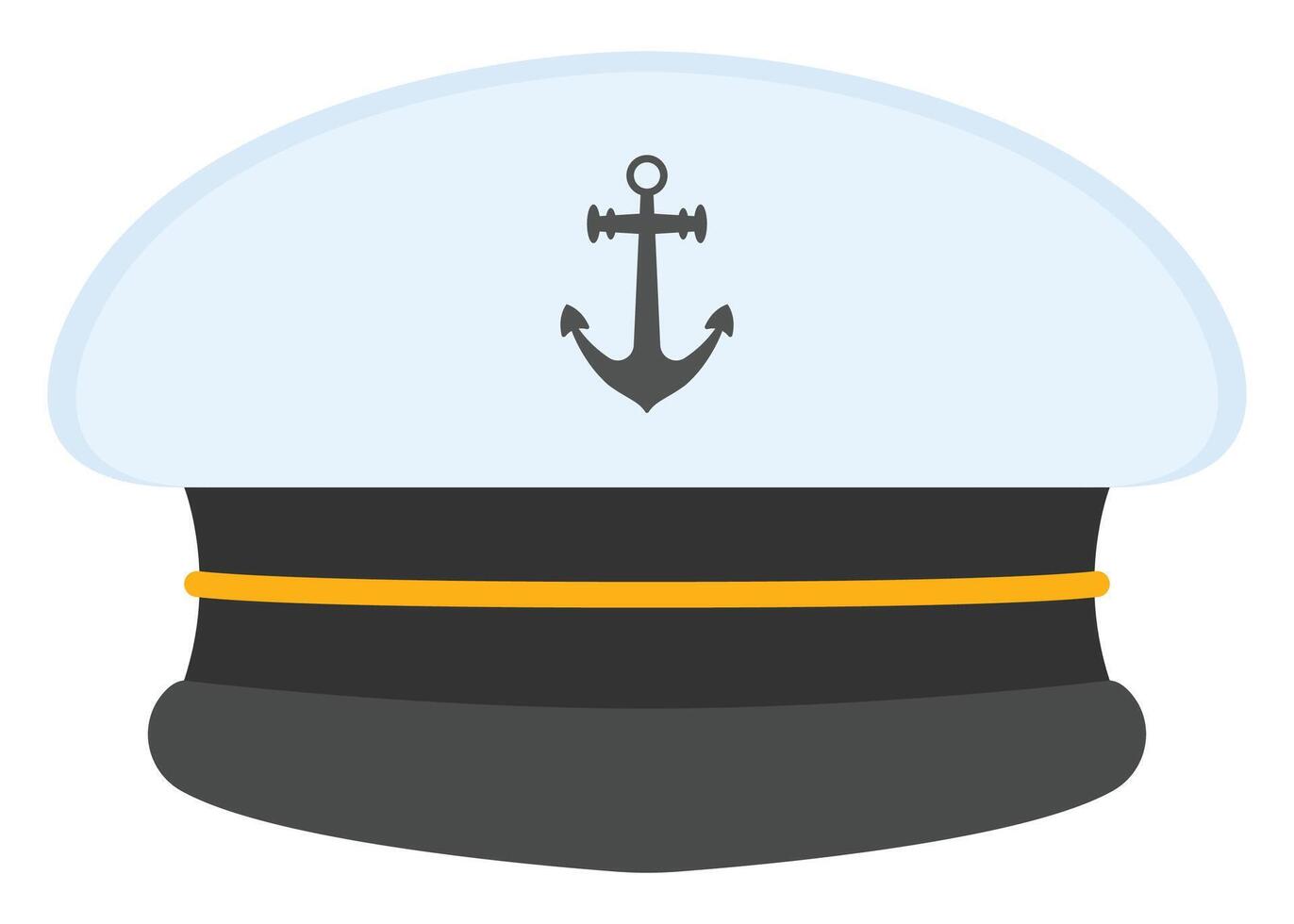 Sailor hat flat icon isolated on white background. vector