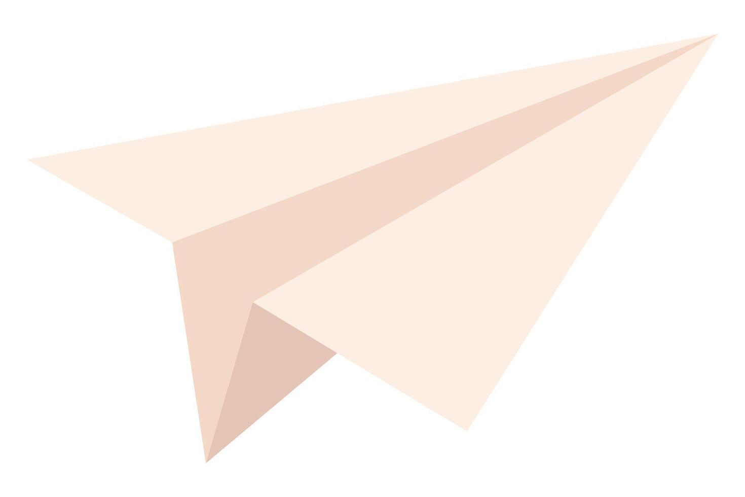 Paper airplane icon isolated on white background. vector