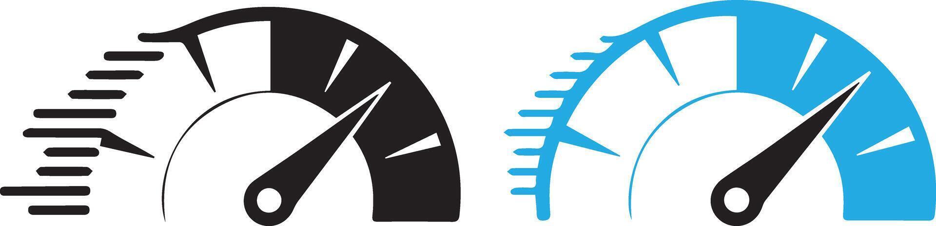 Speedometer Glyph Set , vector
