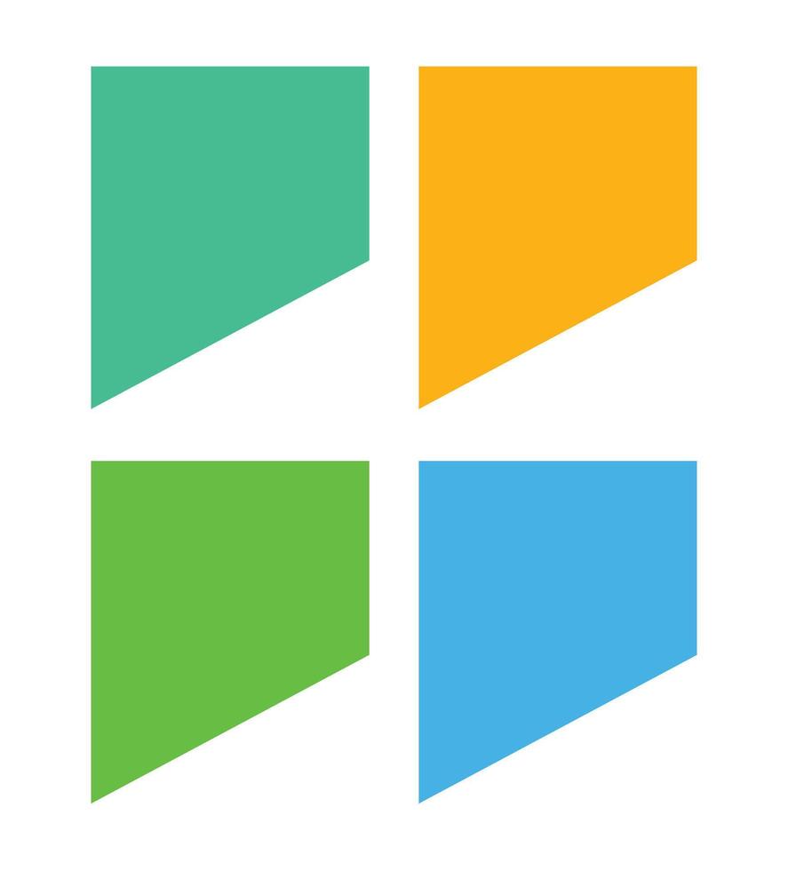 A set of colorful paper stickers offers blank labels for your business design and message vector