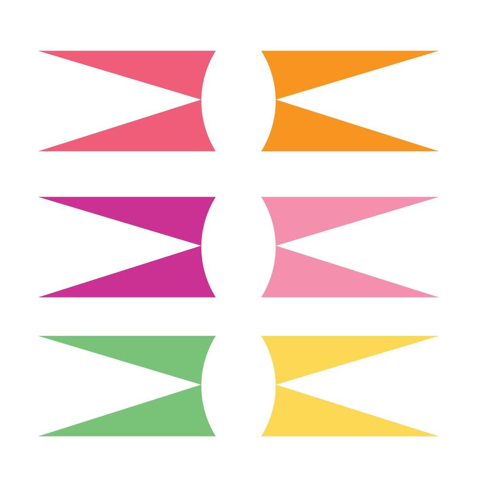 A illustration features a pink and red ribbon design with a blue ribbon vector