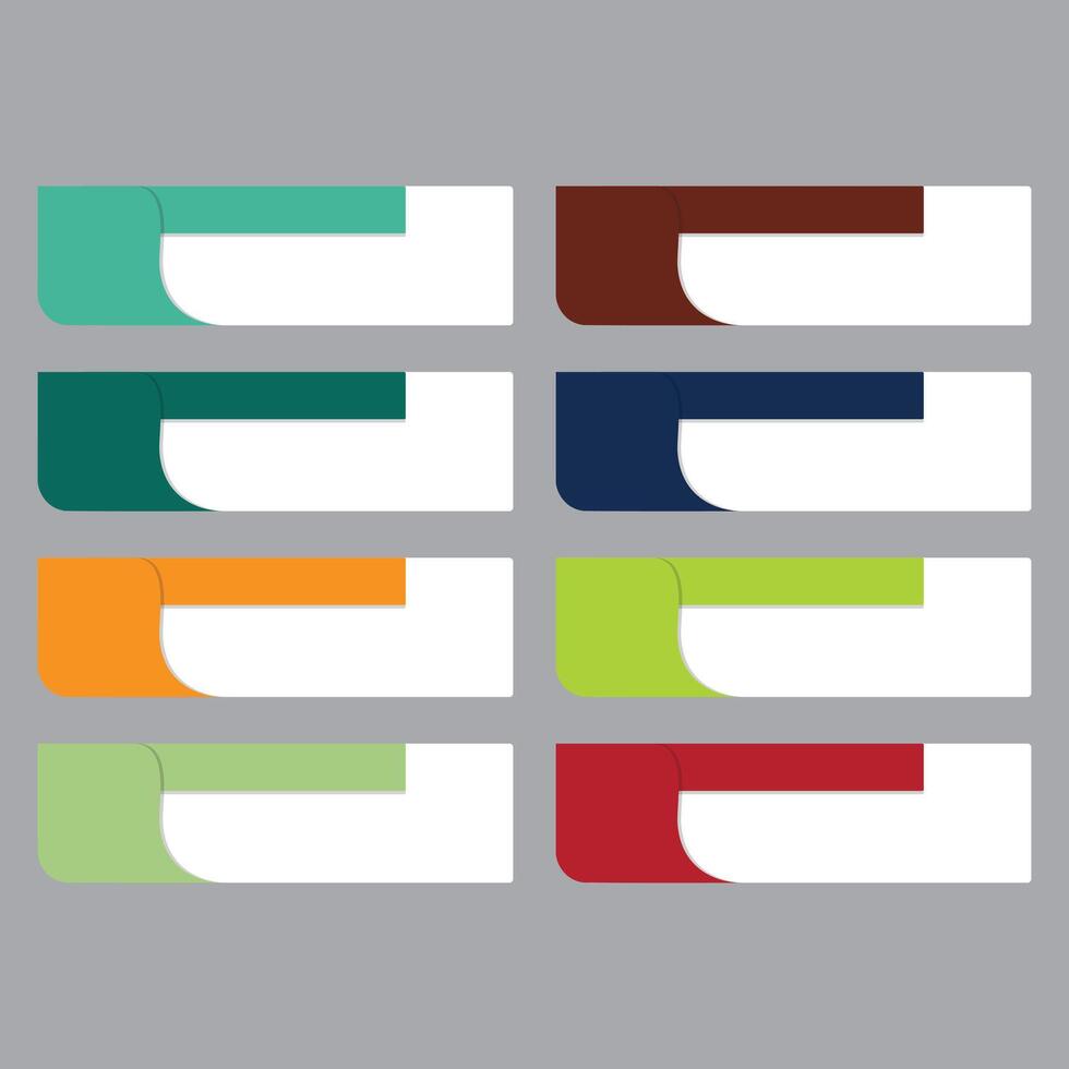 Colorful web banners set design with arrow elements vector