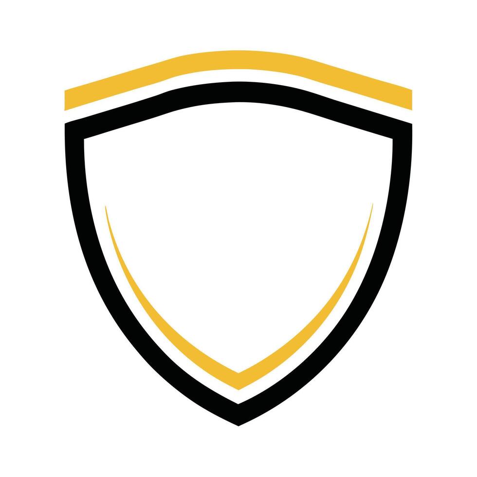 Minimalist Shield and Banner Icon Set vector