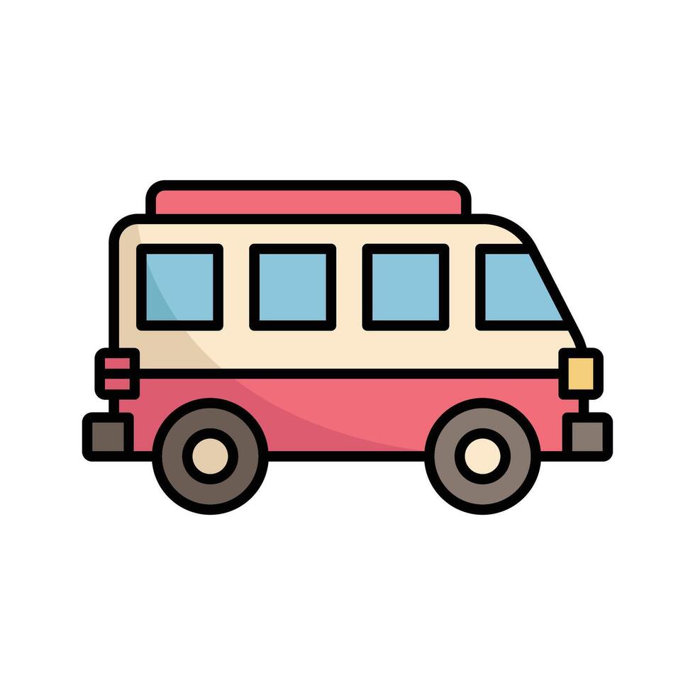 Travel Bus Icon for Tourism vector
