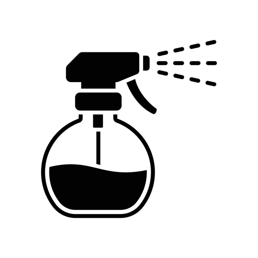 Cleaning Spray Bottle Icon Flat Style vector
