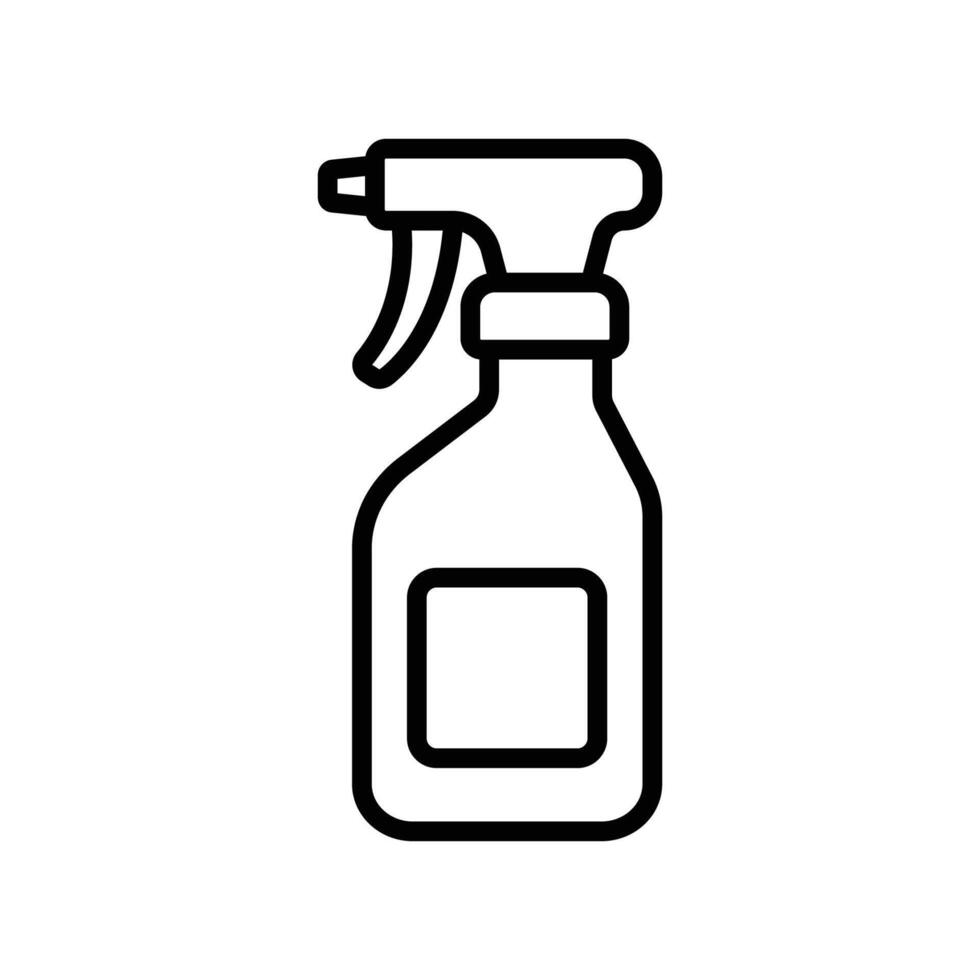 Flat Design Spray Bottle for Cleaning vector
