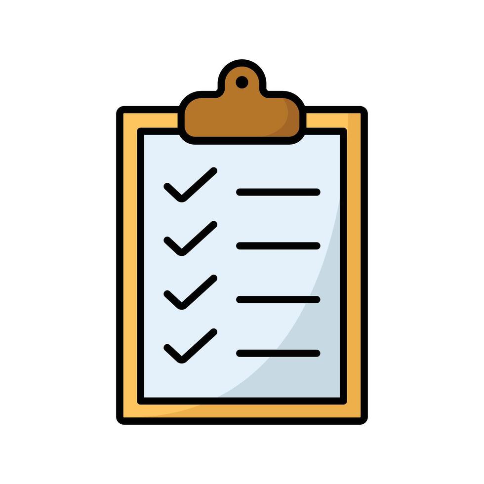Checklist with Pencil Icon vector