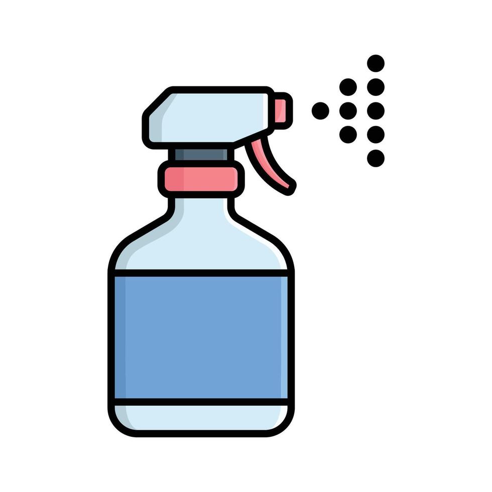 Simple Spray Cleaner Icon Isolated vector
