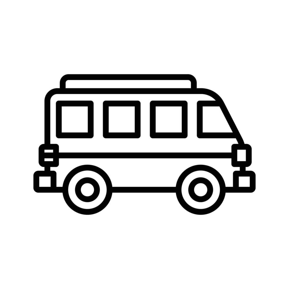 Travel and Tour Vehicle Icon Set vector