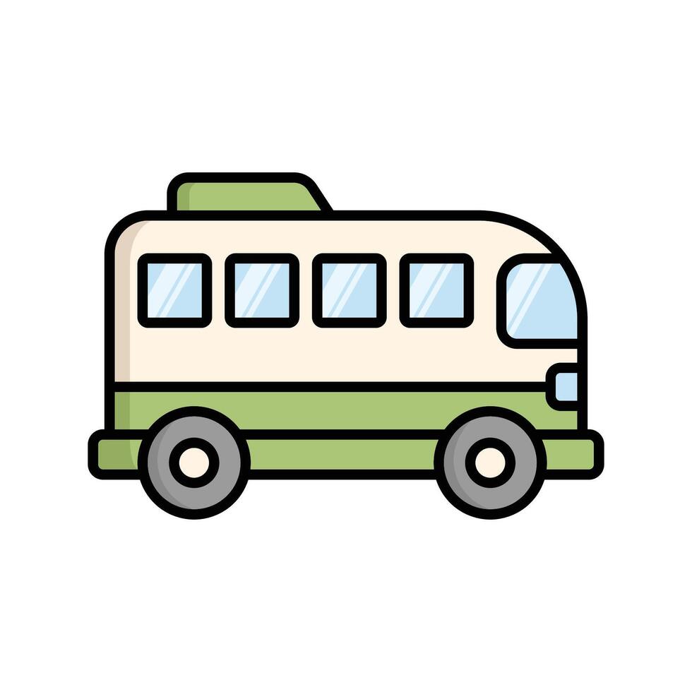 Double Decker Tour Bus Icon Design vector