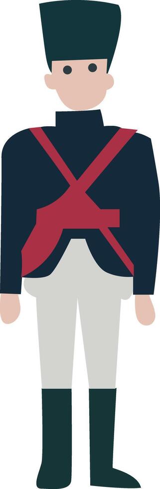 Cartoon Soldier Uniform Illustration Design vector