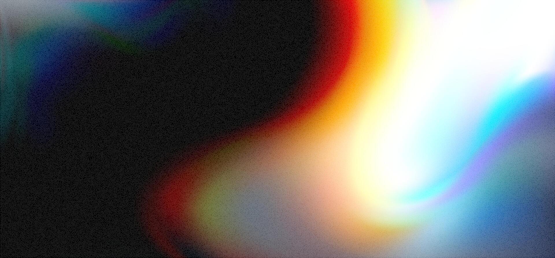 Vibrant abstract background with film grain and overexposure effects, creating a dreamy and surreal atmosphere in a digital art piece vector