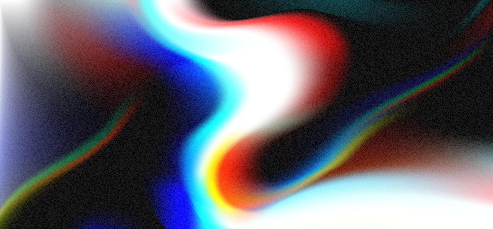 Vibrant abstract swirl with film grain texture and overexposure effects creating a dynamic visual experience in vibrant colors vector