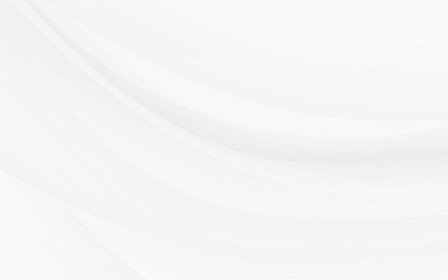 Subtle white grey abstract waves smooth background wave curve light vector