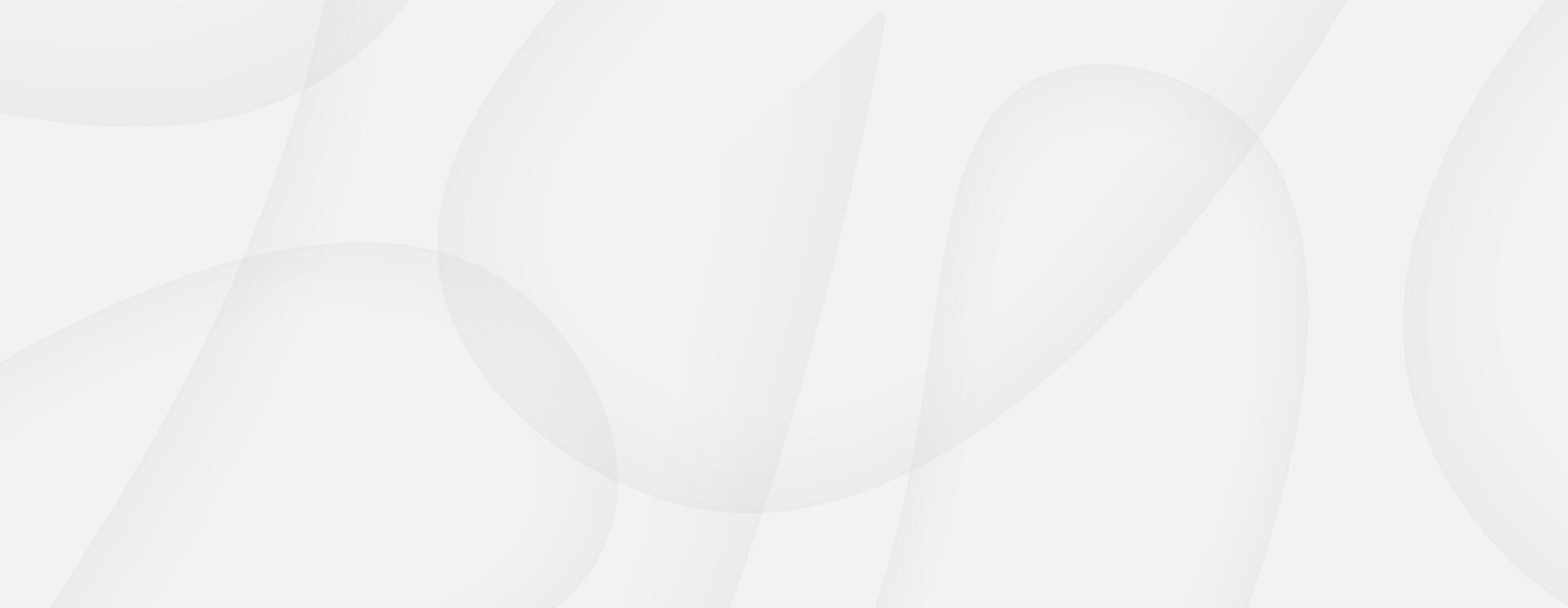 Abstract background white gray translucent shapes bright smooth clean vector