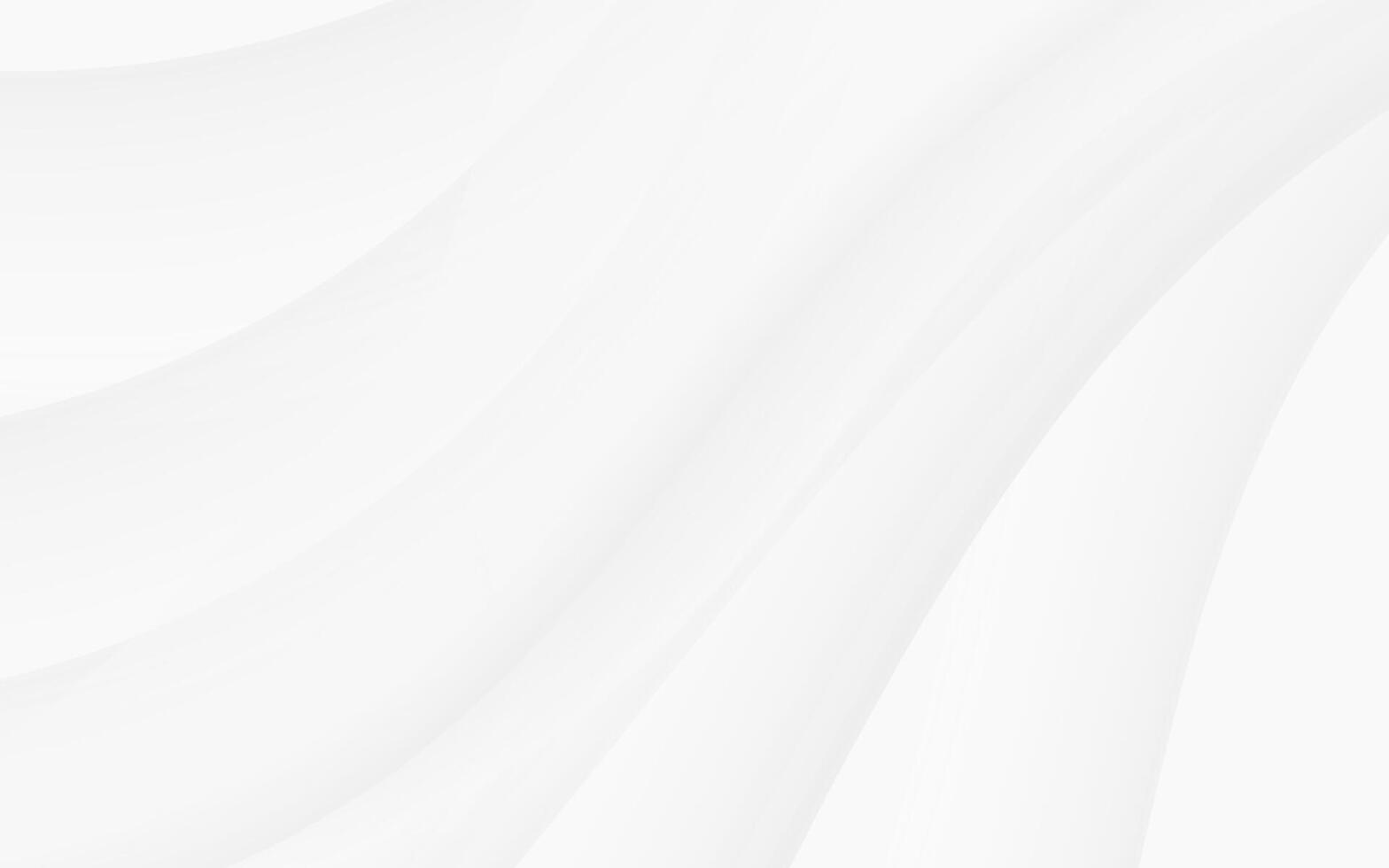 Soft white abstract flowing waves background design light bright smooth vector