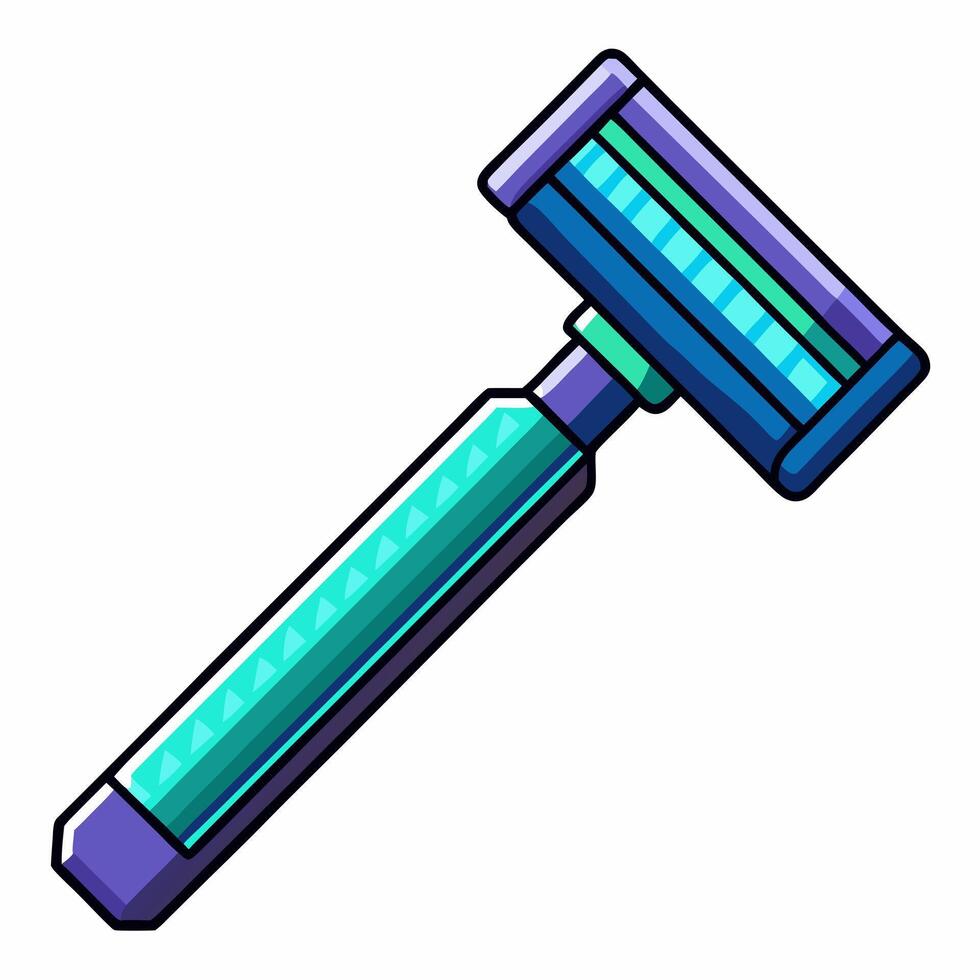 Colorful Illustration of a Modern Razor vector