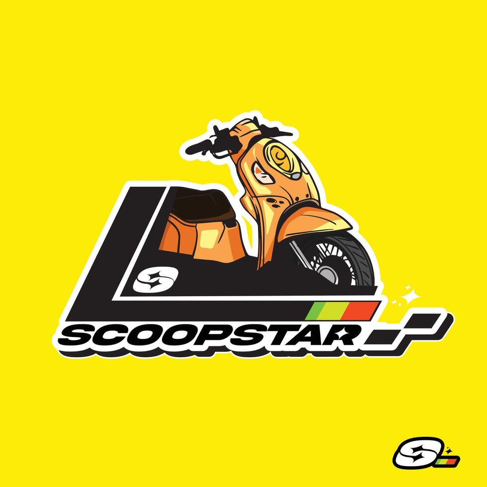 automatic scooter motorcycle custome,initial sport scooter vector