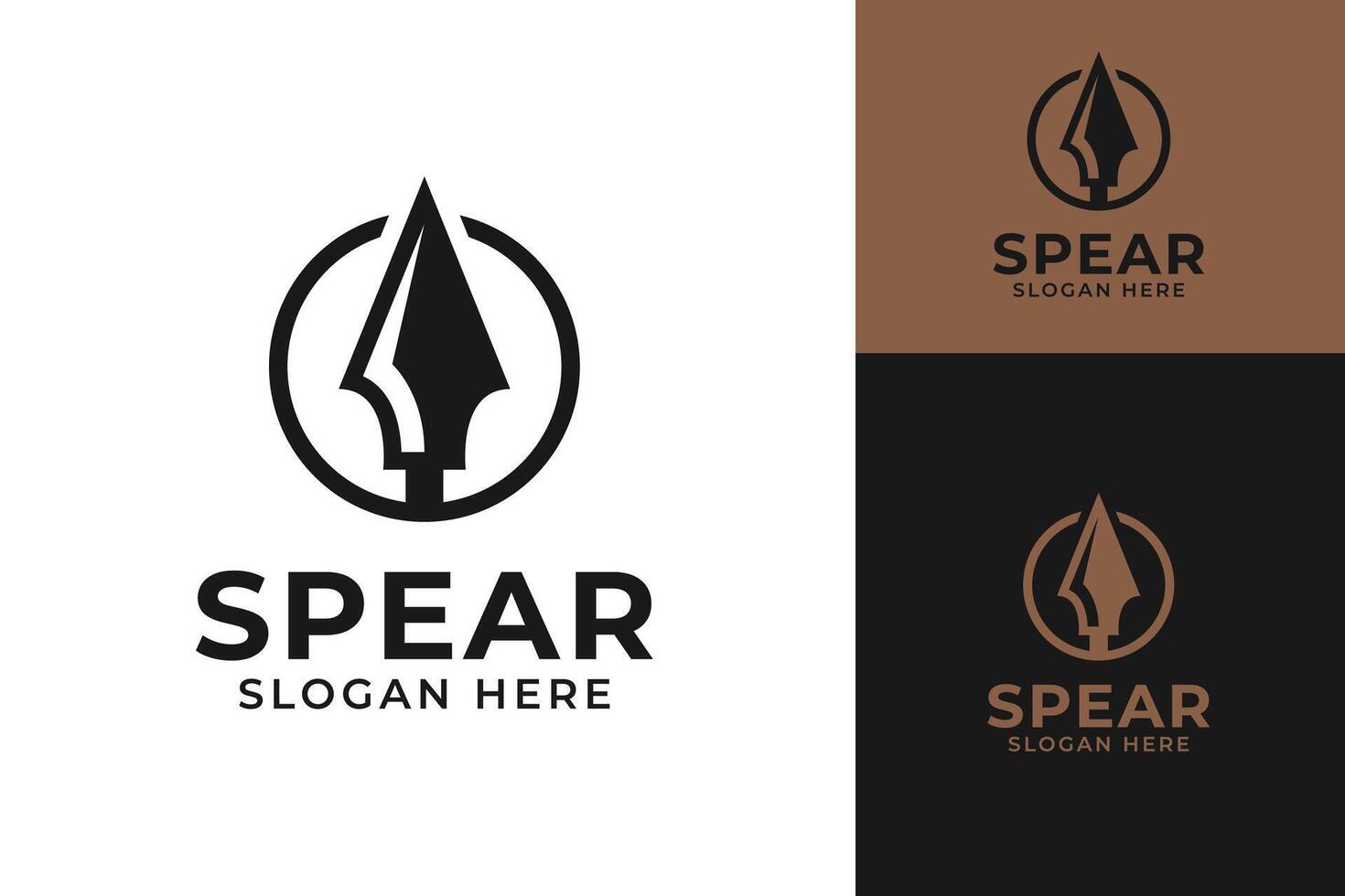 Spear logo design template illustration vector